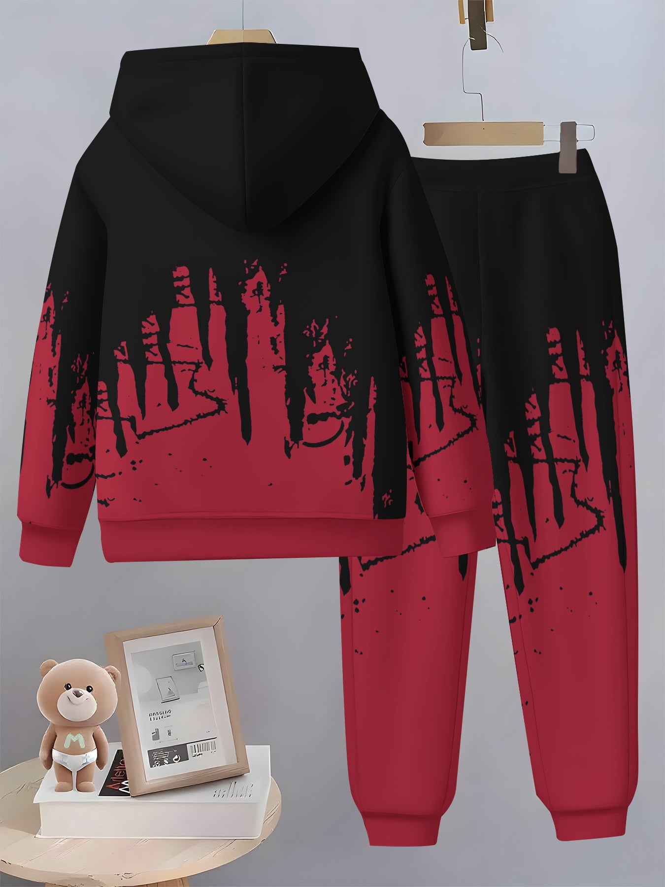 2025 Trendy Boys' Hooded Sweatshirt & Sweatpants Set