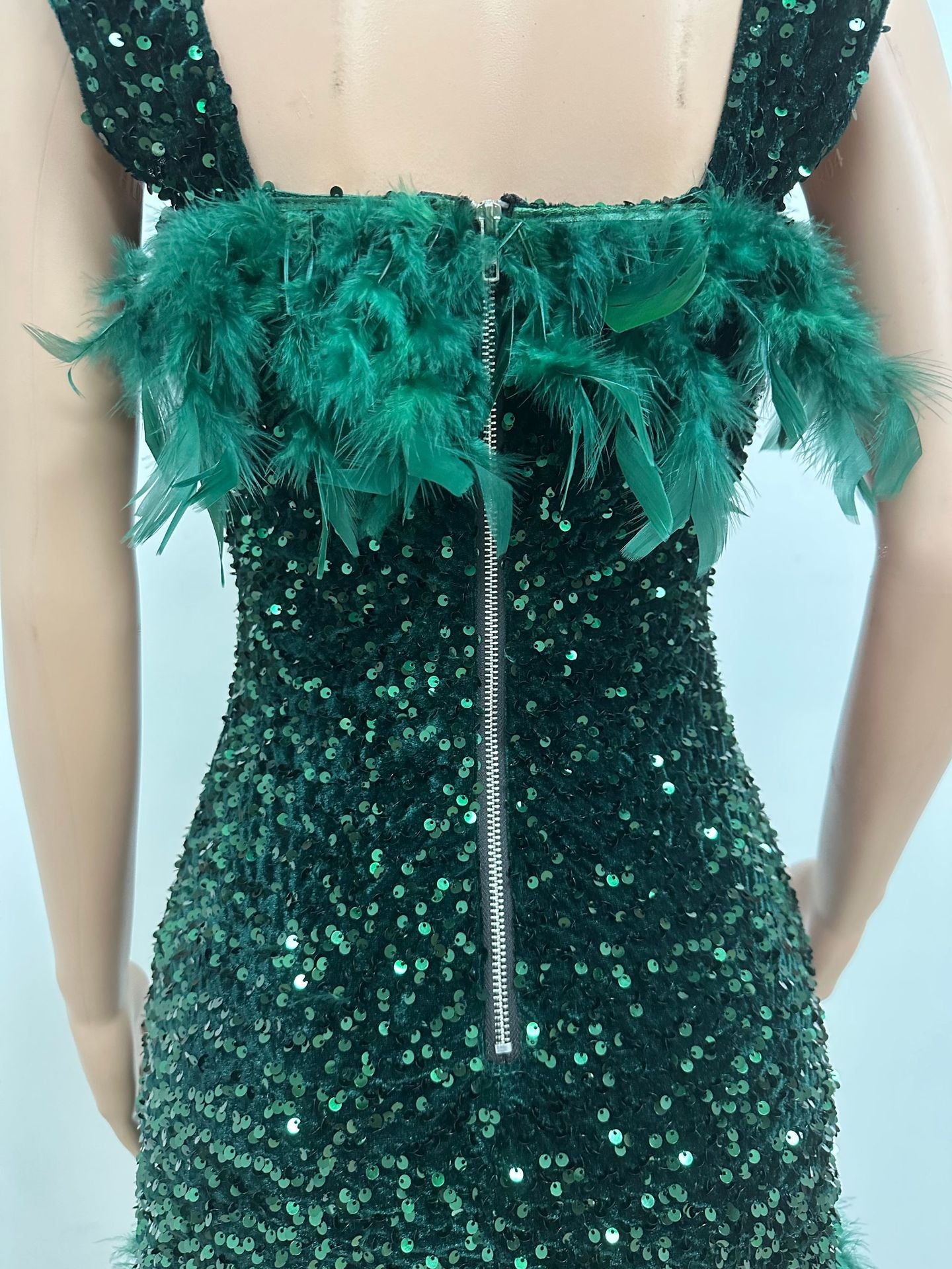 Plus Size, Sister Women's Plus Size Sleeveless Strapless/One-Shoulder Sequin Party Dress with Accent - Elegant French Figure-Hugging Dress for Weddings, Proms, Night Out - All-Season Wear (Hand Washable)