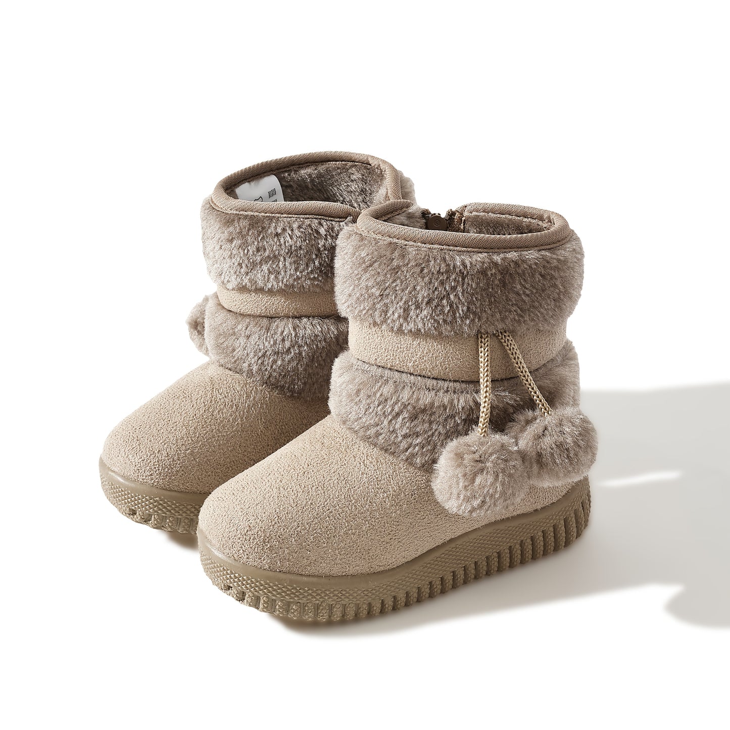 Children's Snow Boots, Thickened and -Lined, Outdoor Non-Slip Soft Warm Shoes for Boys and Girls, Cross-Border Thick-Soled Boots