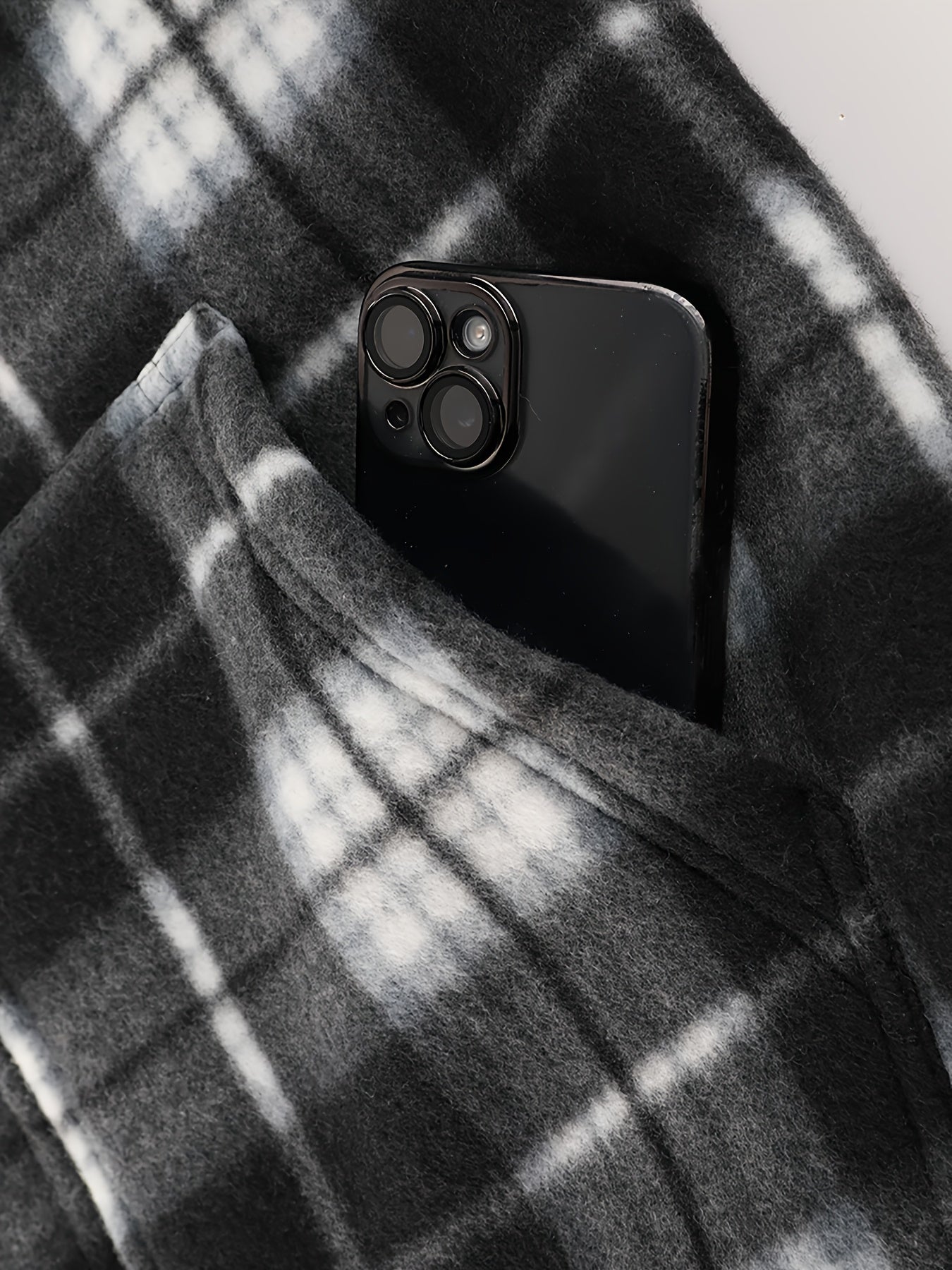 Men's Heavyweight Fleece Hooded Jacket - Full-Zip Sherpa Lining, Thick Winter Coat with Plaid Pattern (Blue/Black/Beige/Brown), Zippered Pockets, Hand Washable, Casual Outerwear for Cold Weather & Everyday Use - Ideal for Ski