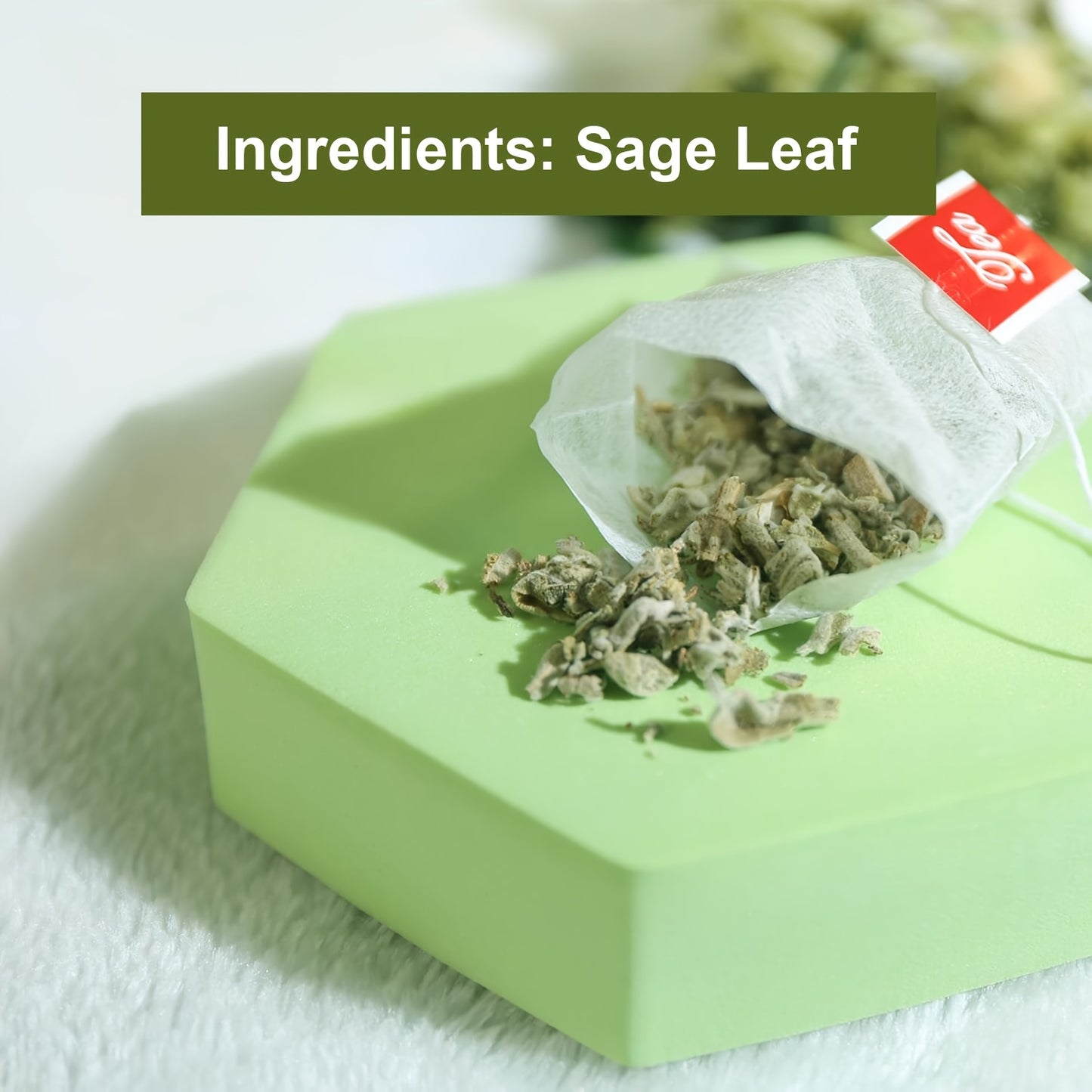 TEARELAE - Sage Tea - Caffeine-free Salvia Officinalis - Cut&Sifted Natural Sage Leaf Tea Bags - 3.18 oz (1.5g X 60 Bags)