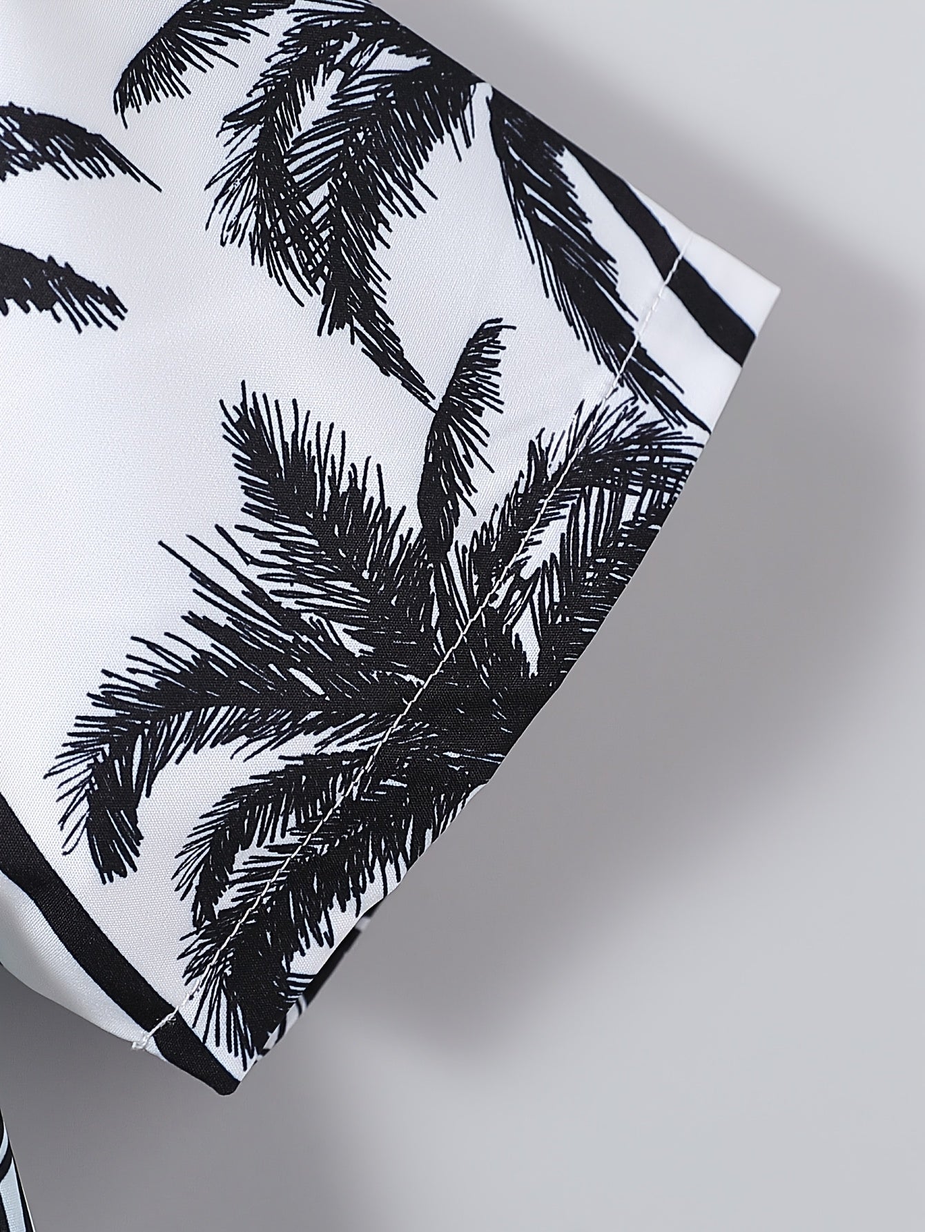 Men'S Casual Vacation Shirt with Plant Prints, Available in Sizes 130-170 for Spring And Summer.