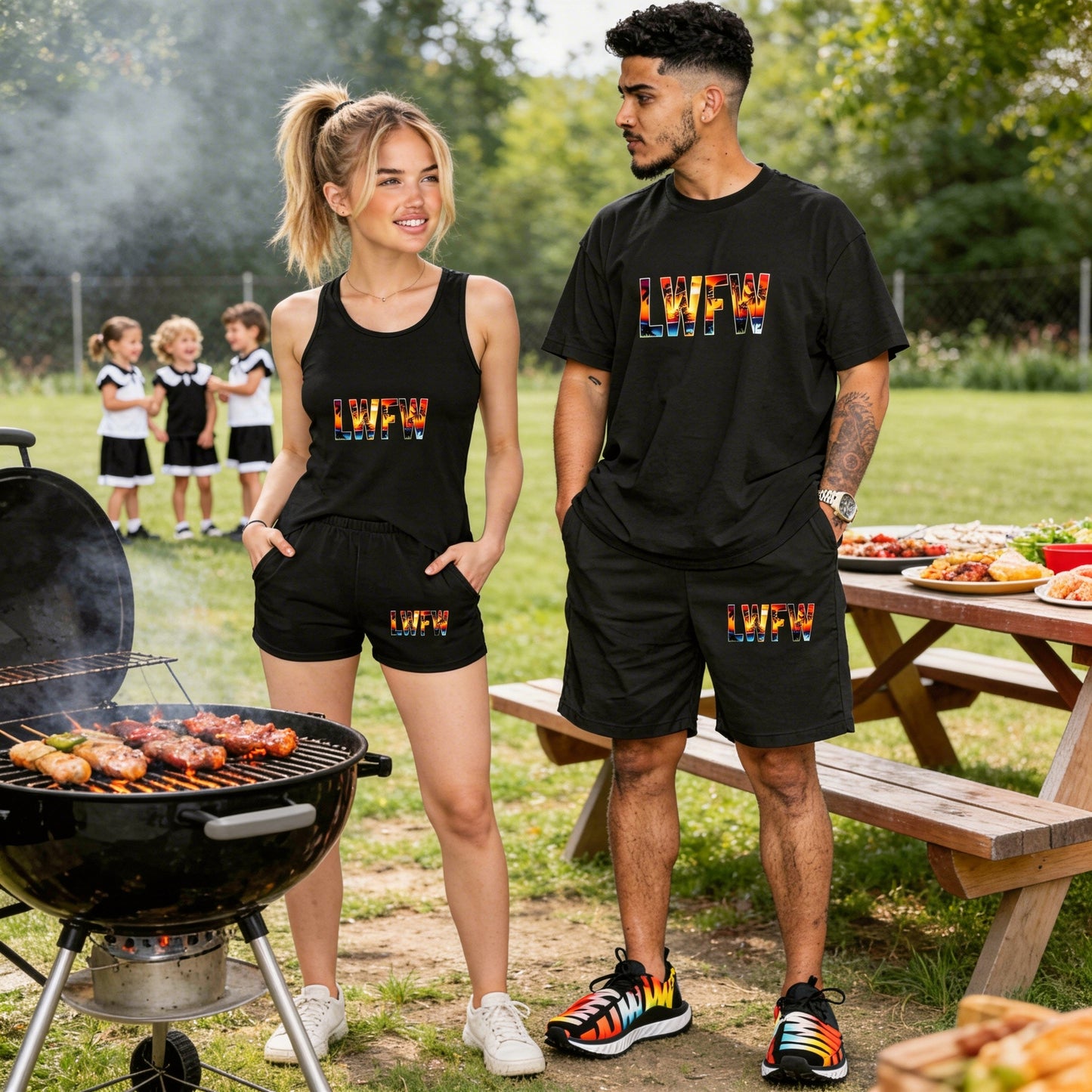 *******LWFW Men Plus Size Short Sleeve and Shorts Set*******