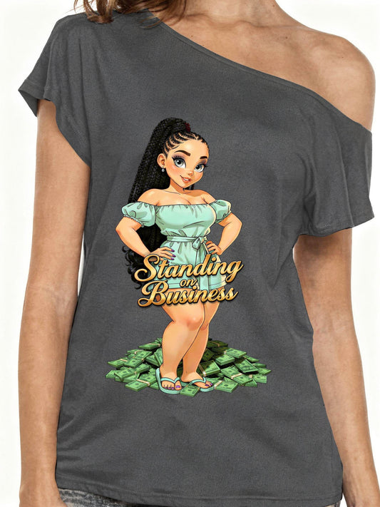 *******LWFW Cute Standing on Business T-Shirt*******