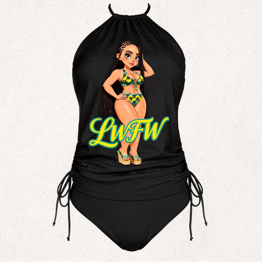 *******LWFW Cute 2-Piece Tummy Control Swimsuit*******