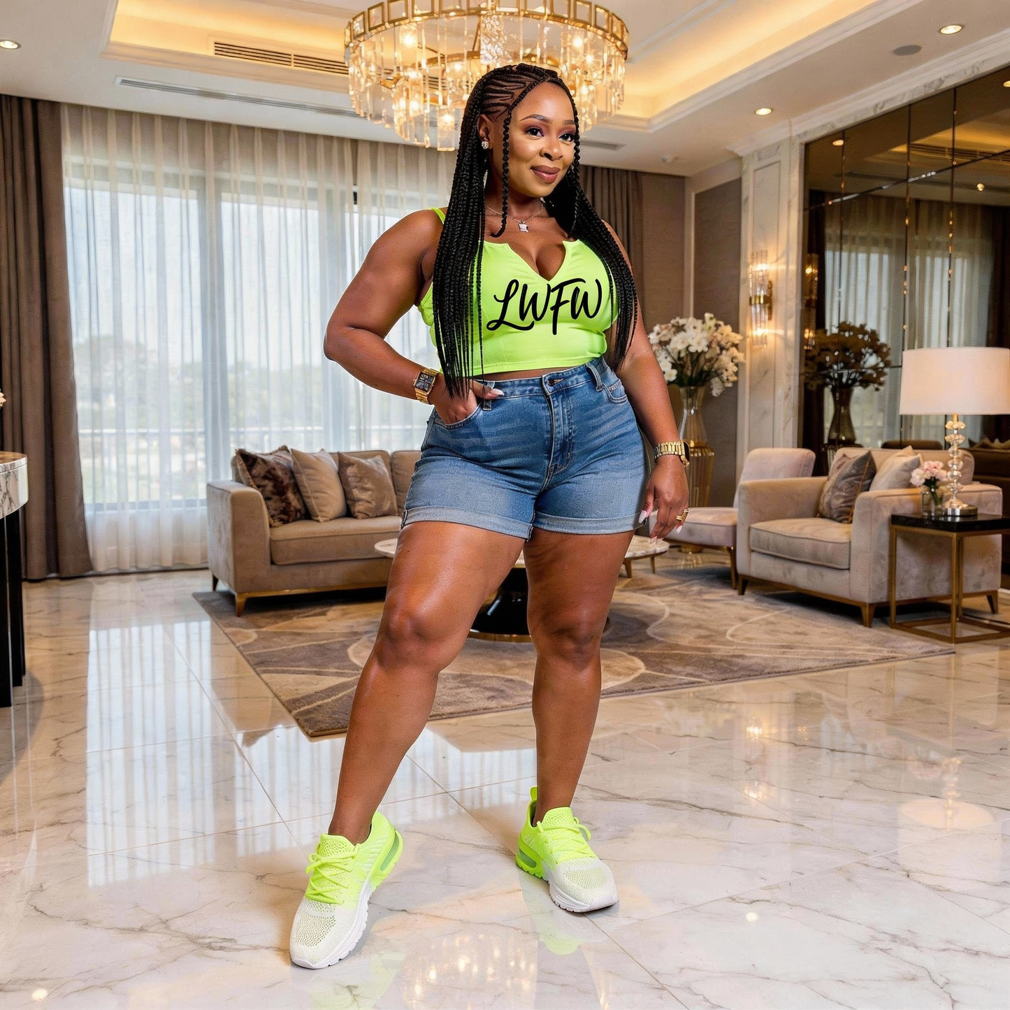 Women's Summer White-to-Green Gradient Breathable Mesh Running Shoes - Lightweight Anti-Slip PU Sole, Airy Knit Upper, Thick Cushioned Comfort for Walking, Travel & Casual Wear | All-Season Lace-Up Sneakers with Shock-Absorbi