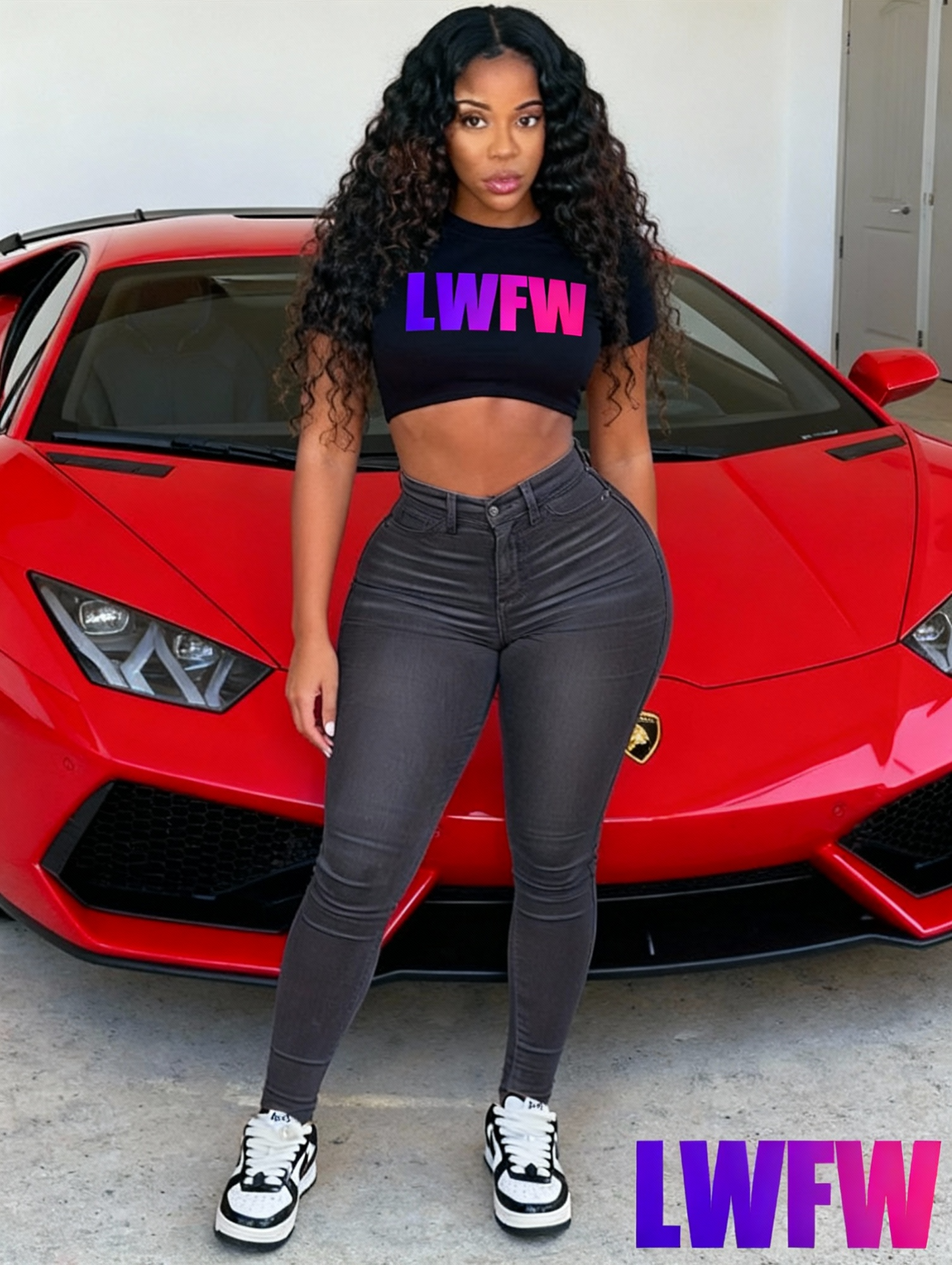 L035 Trendy And Versatile Street Fashion, Pure Black Skinny Stretch Ankle Pants, Women's Jeans.