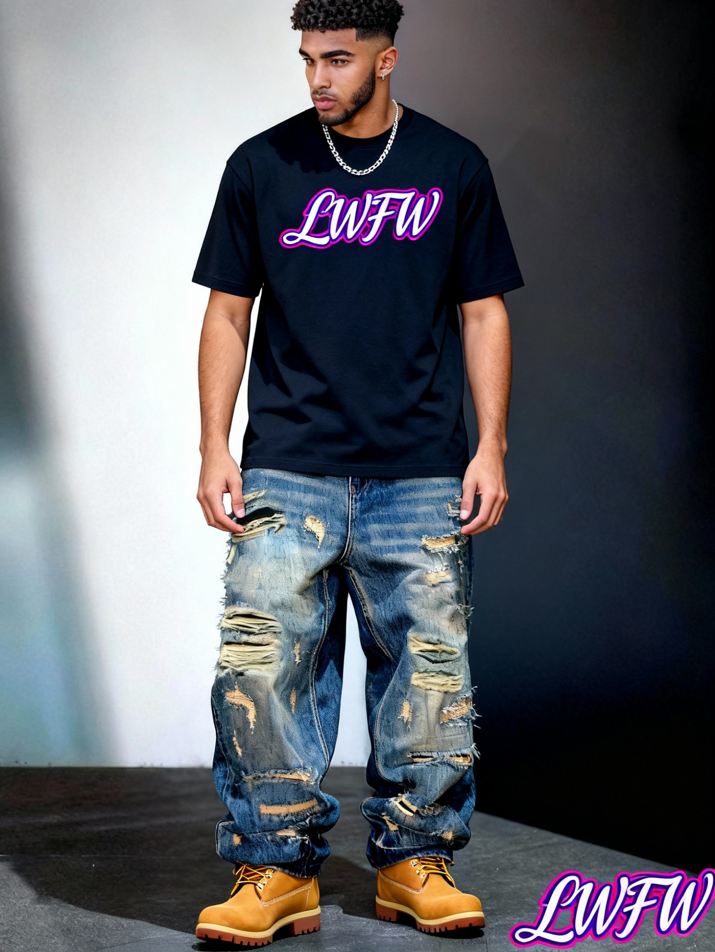 Men's American High-Street Distressed Patch Wide-Leg Jeans - Loose-Fit Straight-Leg Trousers with original, Casual Streetwear Pants for all-Season Wear (Hand Wash/Dry Clean) - Style over Function for Edgy Outfits