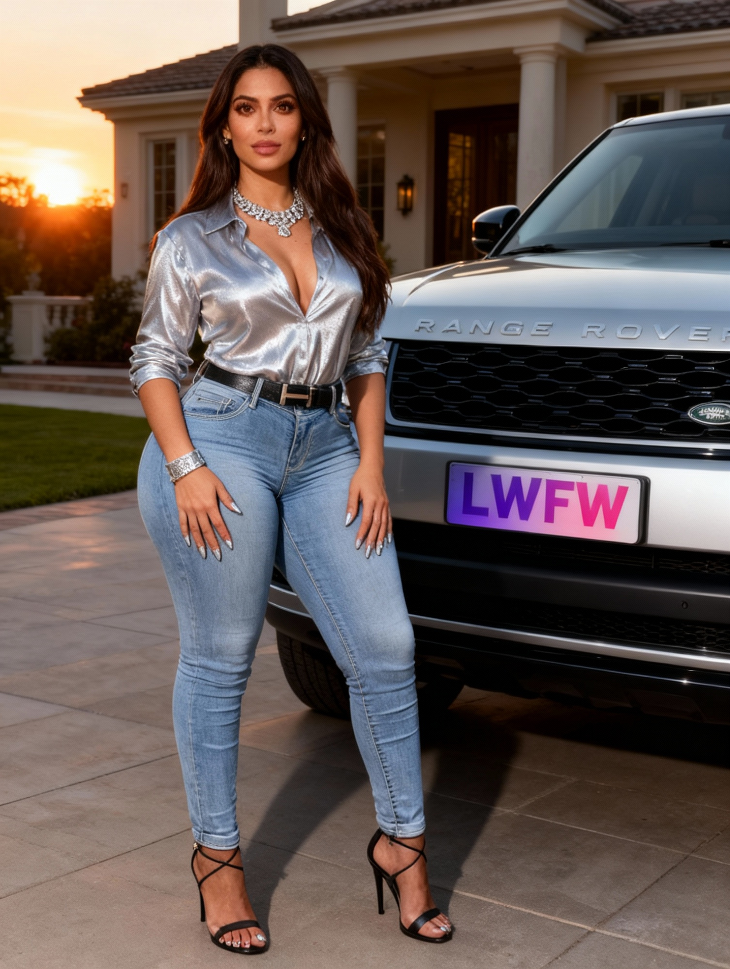 [Plus Size Elastic Leg Jeans] Plus size light blue elastic leg jeans for spring and autumn wear, versatile high waisted casual slim fit pencil pants