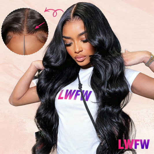 250% Upgrade High-Density 13x6 Full Glueless Wigs Human Hair Pre Plucked Pre Cut, Body Wave Lace Front Wigs Human Hair, 3D Dome Cap Ready to Wear Glueless Bleached Knots Lace Front Wig Christmas Gifts 16-40Inch