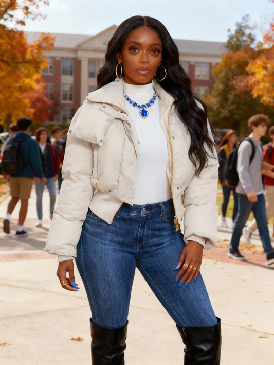 Ladies' Fashion Casual Autumn And Winter Warm Coat, Waist Design, High-quality Material, Suitable For Home, Work, And Casual Wear.