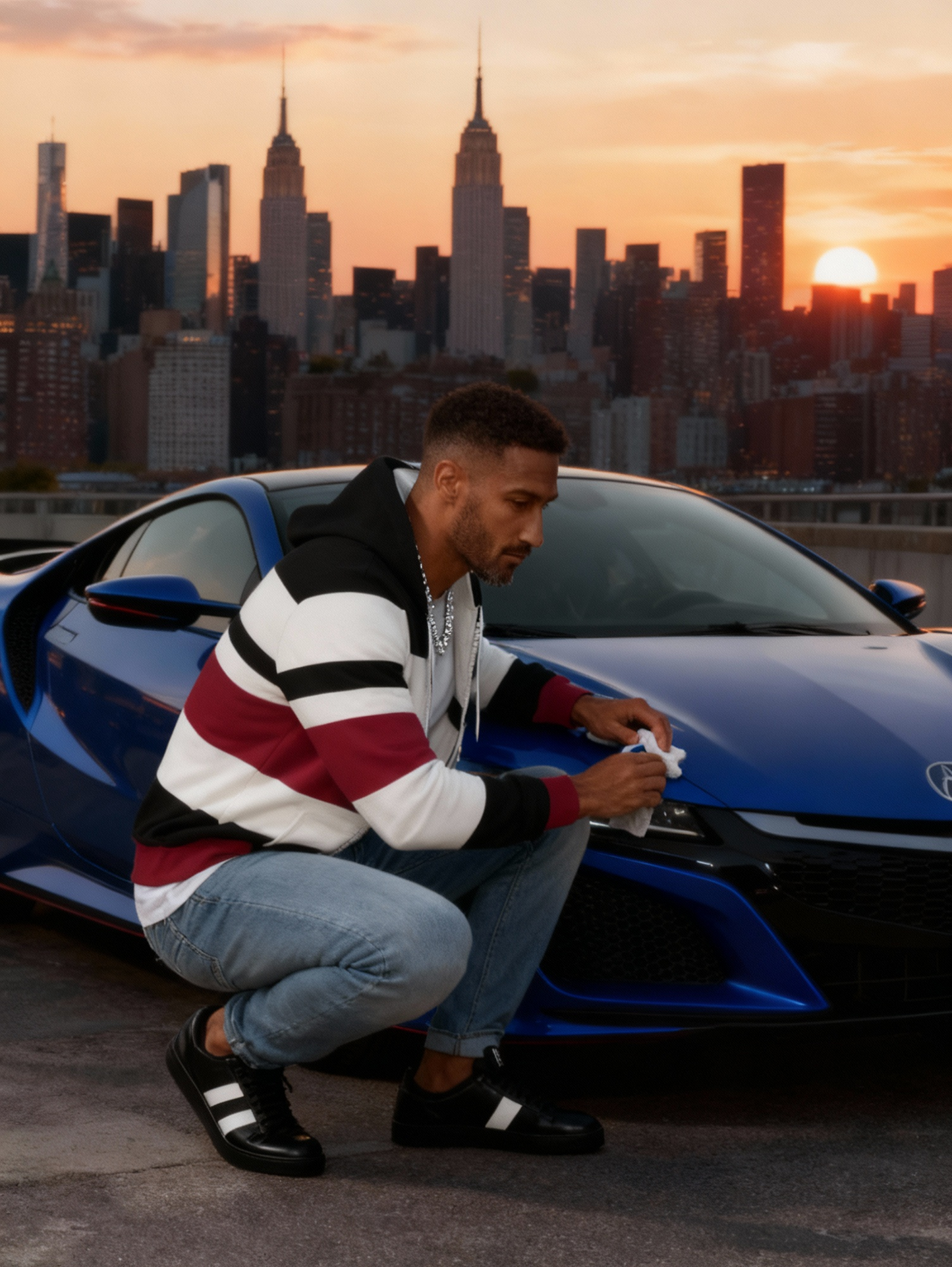 [Men's Lightweight Hoodie] Men's Lightweight Hoodie - Full-Zip Closure Hooded Sweatshirt, Black/White/Red Color Block Pullover for Fall/Winter, Casual Streetwear & Outdoor Activities, Everyday Comfort Fit Hooded Sweatshirt, S