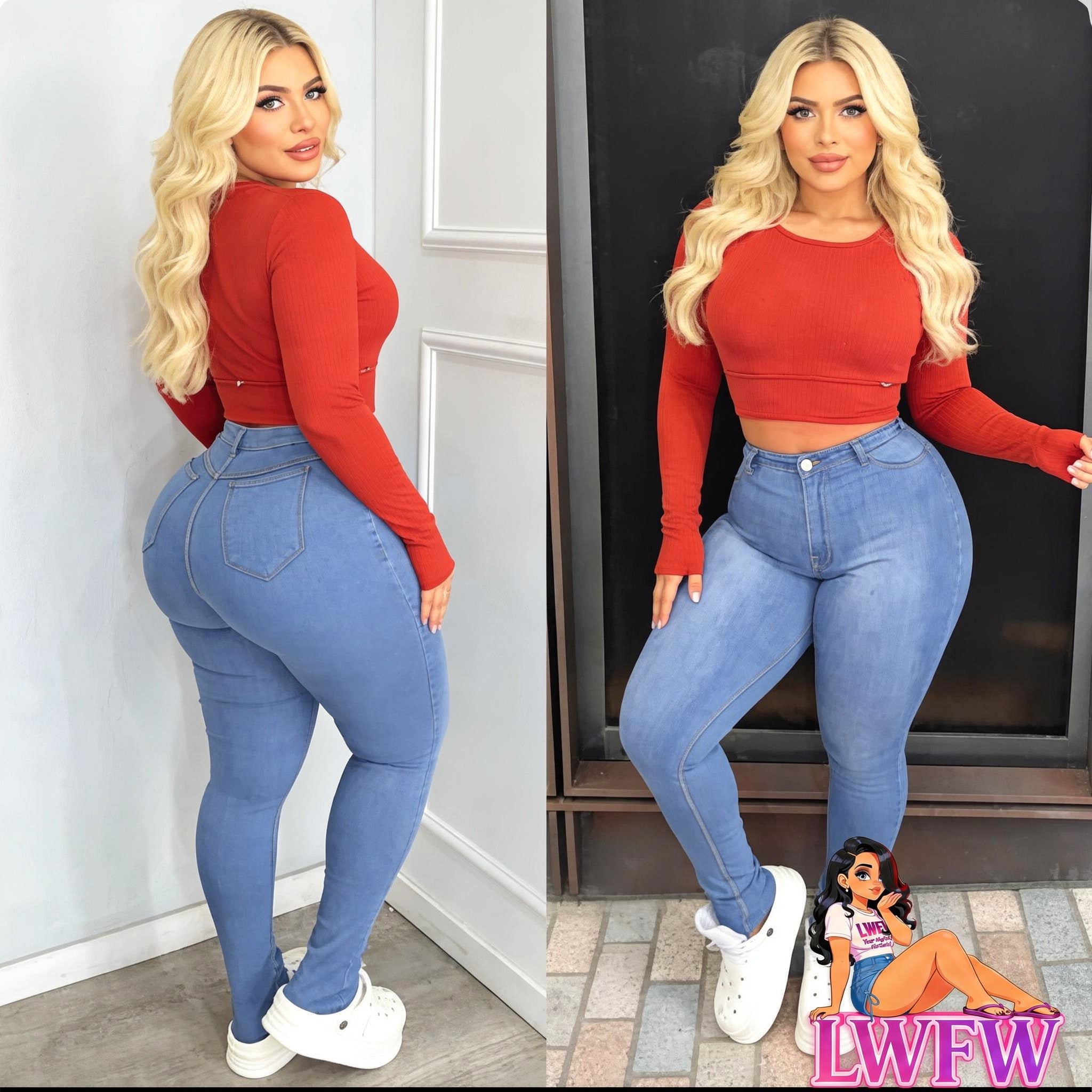 [Stretch Skinny Jeans] High Stretch Plus Size Women's Skinny Jeans | C ...